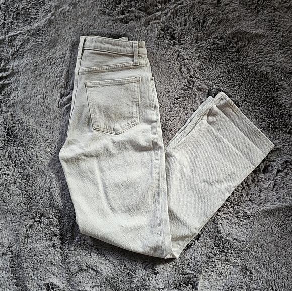 Abercrombie & Fitch Grey High Rise 90's Relaxed Jean Curve Love sz 26 / 2 - Picture 5 of 5